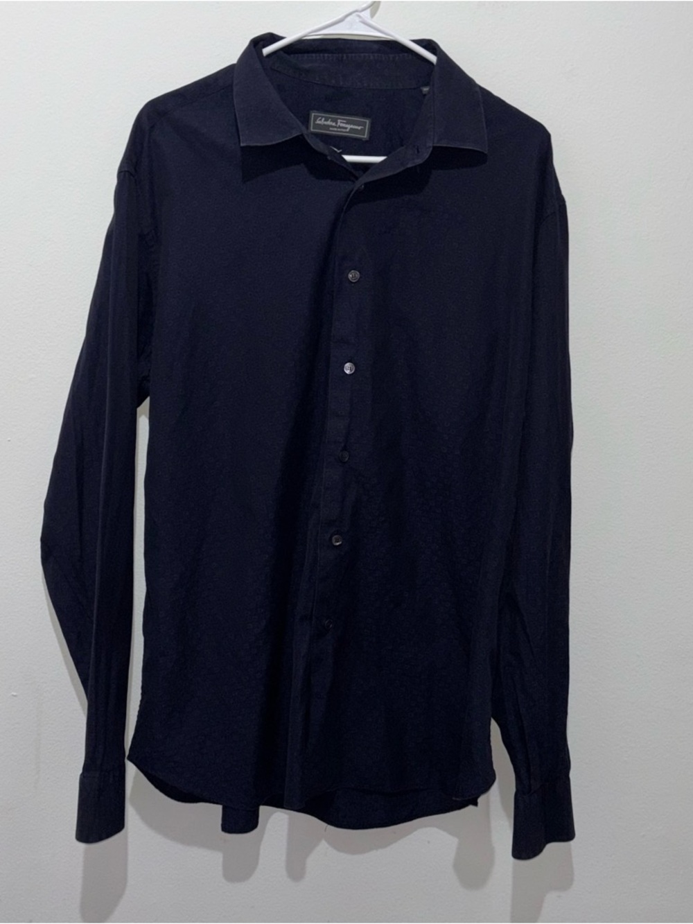 Salvatore Ferragamo XXL Button Down Gancini Dress Shirt